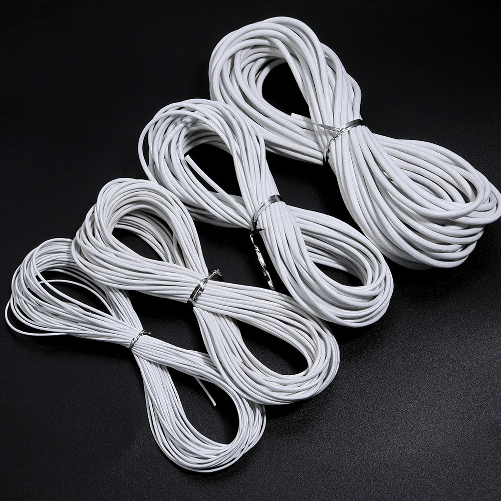 10meters Dia 1/1.5/2/3mm Round 100% Genuine Leather Cord for Necklace Bracelet DIY Jewelry Making Findings Supplies Rope String