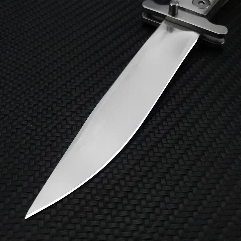NEW Russian Finka NKVD KGB Stainless Steel Hand Guard and Resin Handle 440C Fixed Blade Outdoor Survival Sharp Knife with Sheath