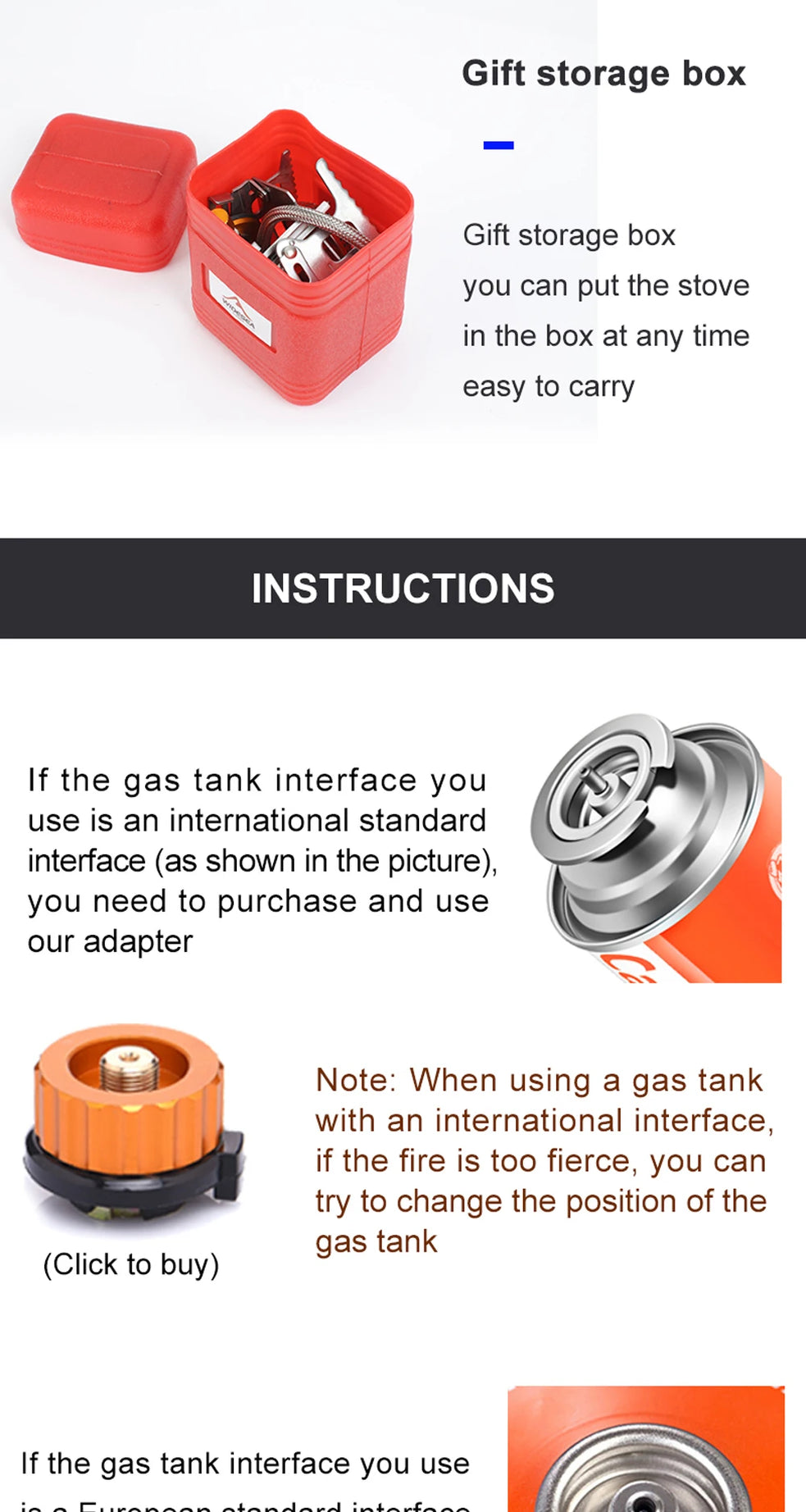 Outdoor Tourist Burner