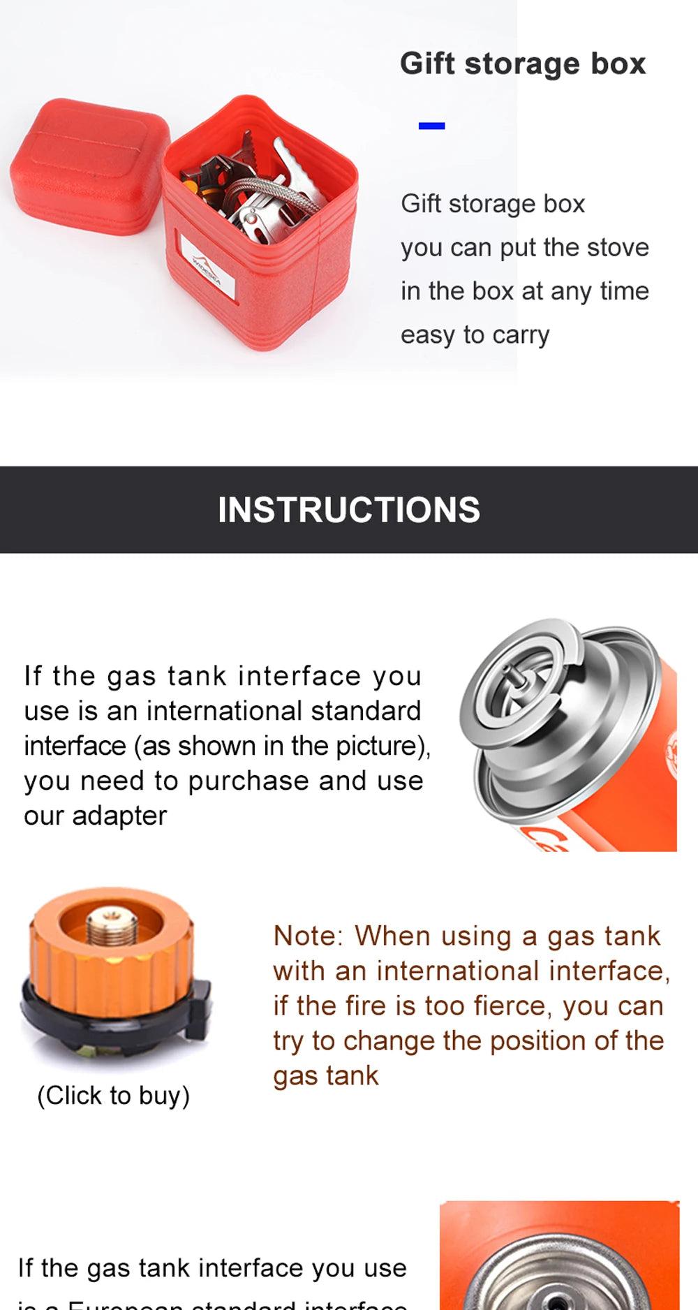 Outdoor Tourist Burner