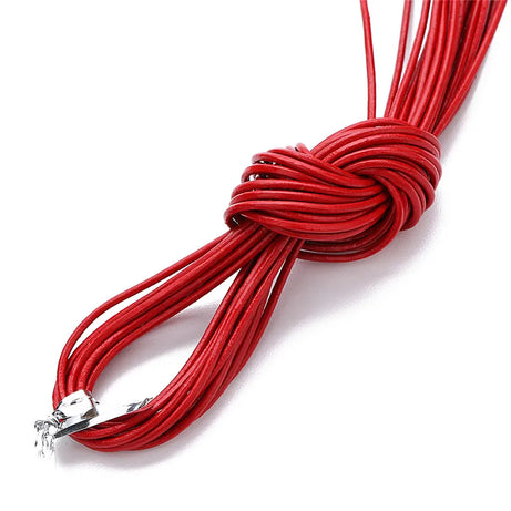 10meters Dia 1/1.5/2/3mm Round 100% Genuine Leather Cord for Necklace Bracelet DIY Jewelry Making Findings Supplies Rope String