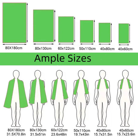 3PCS Quick Dry Beach Towel, Microfiber Travel Towel 3 Size in 1 Pack,Fast Drying Towel Set for Camping, Beach, Gym, Sports, Yoga