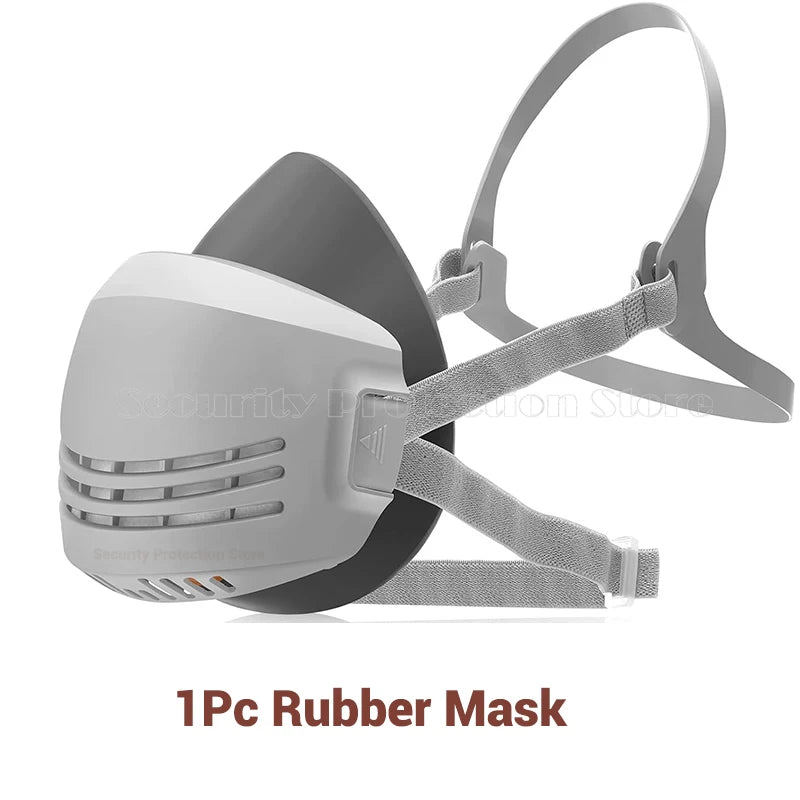 21in1 Dust Mask Carbon Filter Cotton Respirator Half Face Dust-Proof  Anti Industrial Construction Dust Haze Fog Safety Gas Mask