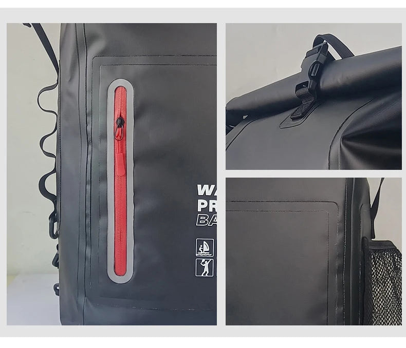 Waterproof Kayak Dry Bag Drift Swimming Backpack Large River Trekking Shoulder Beach Diving Dry Rafting Canoeing PVC Camping Bag