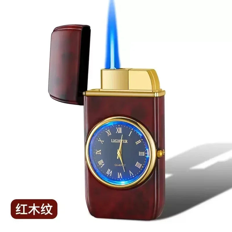 Powerful Rocker Metal Unusual Gas Lighter Jet Butane Torch Windproof Cigar Men Cool Play Gadget