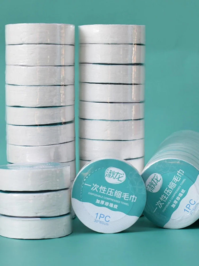 10PCS Set Compressed Towel Travel Quick-Drying Towel Trip Disposable Hotel Washable Cloth Towel Napkin Washcloth Outdoor Travel