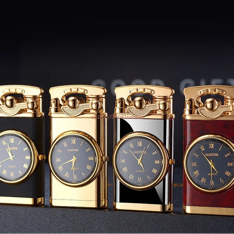 Powerful Rocker Metal Unusual Gas Lighter Jet Butane Torch Windproof Cigar Men Cool Play Gadget