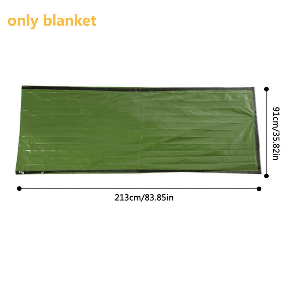 Emergency Sleeping Bag Waterproof Ultra Mylar Thermal Blankets Lightweight Survival Sleeping Bag Keep Warm For Camping Hiking ﻿