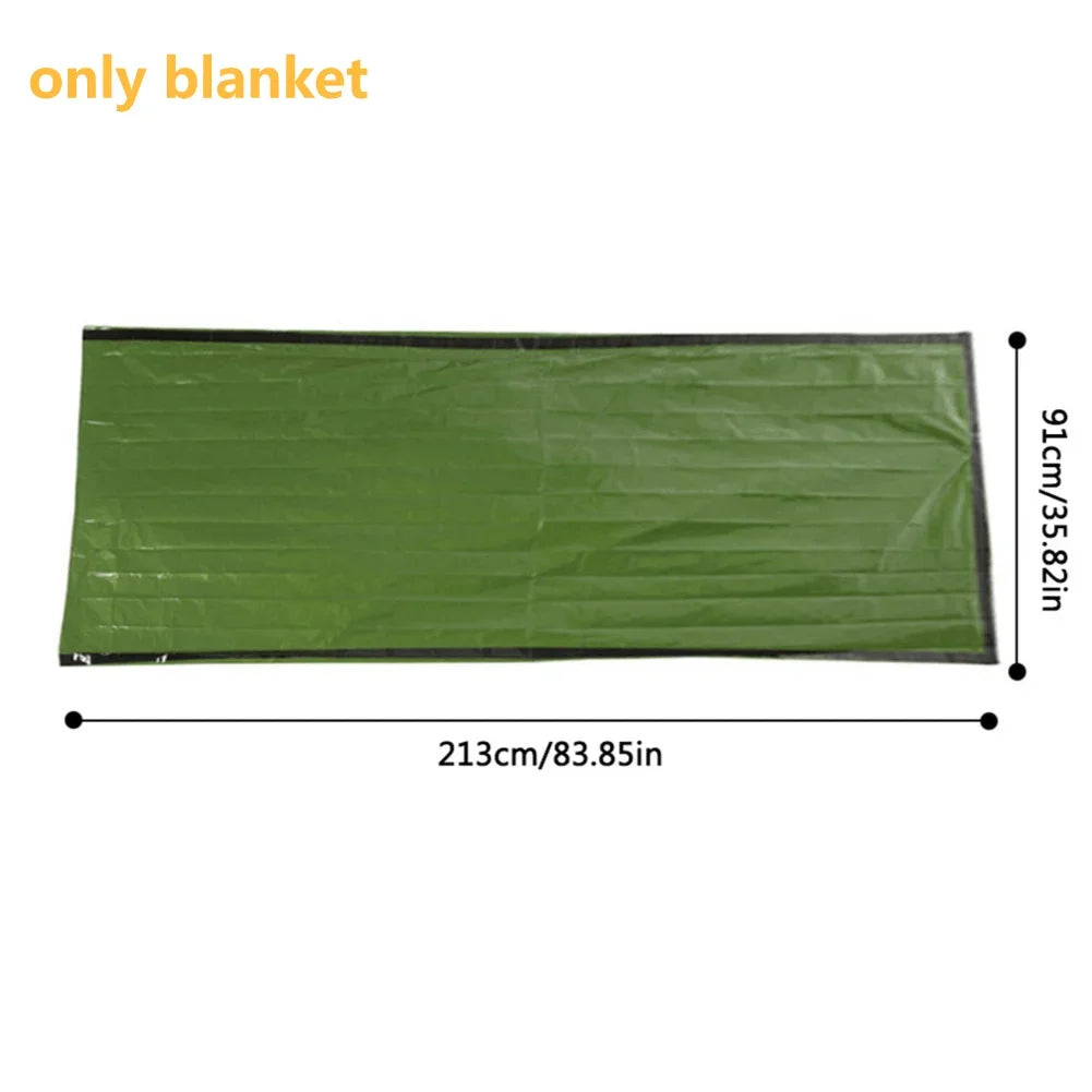Emergency Sleeping Bag Waterproof Ultra Mylar Thermal Blankets Lightweight Survival Sleeping Bag Keep Warm For Camping Hiking ﻿