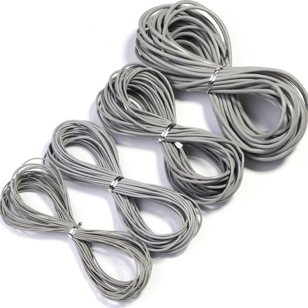 10meters Dia 1/1.5/2/3mm Round 100% Genuine Leather Cord for Necklace Bracelet DIY Jewelry Making Findings Supplies Rope String