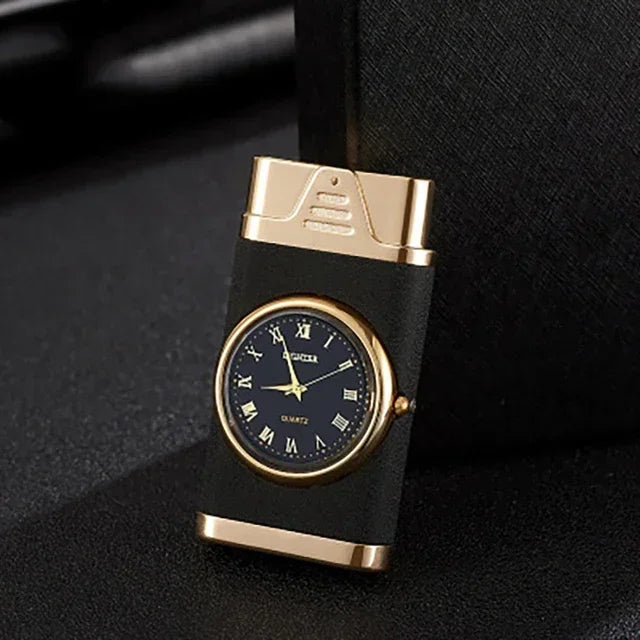 Powerful Rocker Metal Unusual Gas Lighter Jet Butane Torch Windproof Cigar Men Cool Play Gadget