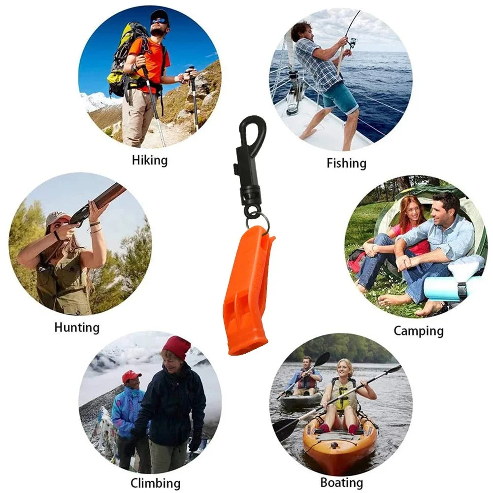 1/2PCs Outdoor Survival Whistle Diving Football Basketball Match Safety Whistles Hiking Rescue Swimming Emergency Loud Whistle
