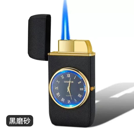 Powerful Rocker Metal Unusual Gas Lighter Jet Butane Torch Windproof Cigar Men Cool Play Gadget