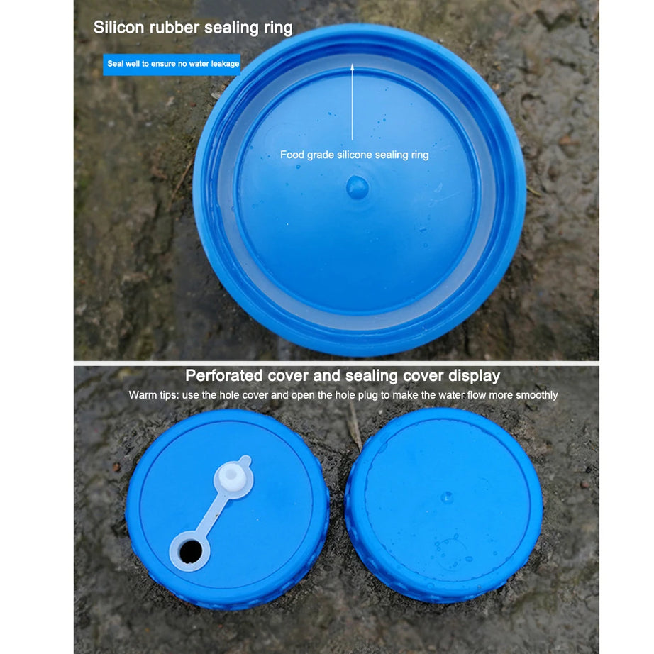 18/20/22L Car Water Buckets Food Grade Water Storage Tanks Driving Pure Car Water Tank Container with Faucet for Outdoor Camping