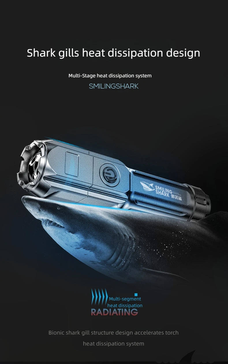 Powerful light Flashlight Rechargeable USB waterproof portable outdoor flashlight 200 meters distant 3W high-light adjustable focus pocket flashlight ABS metal texture