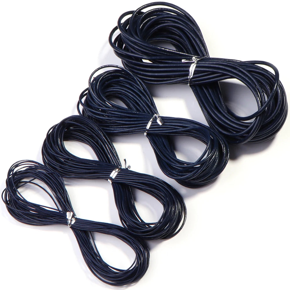 10meters Dia 1/1.5/2/3mm Round 100% Genuine Leather Cord for Necklace Bracelet DIY Jewelry Making Findings Supplies Rope String