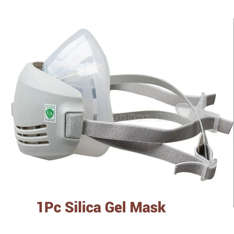 21in1 Dust Mask Carbon Filter Cotton Respirator Half Face Dust-Proof  Anti Industrial Construction Dust Haze Fog Safety Gas Mask
