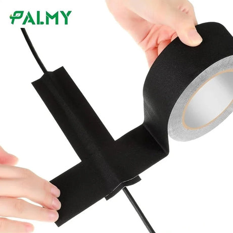 30 Yards Premium Heavy Duty Gaffer Tape Non-Reflective Multipurpose Waterproof Floor Tape For Electrical Cord Black Gaff Tape