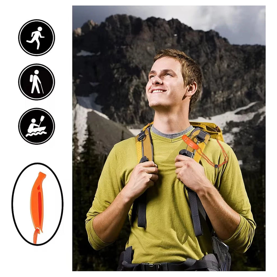 1/2PCs Outdoor Survival Whistle Diving Football Basketball Match Safety Whistles Hiking Rescue Swimming Emergency Loud Whistle