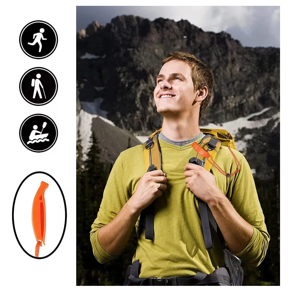 1/2PCs Outdoor Survival Whistle Diving Football Basketball Match Safety Whistles Hiking Rescue Swimming Emergency Loud Whistle