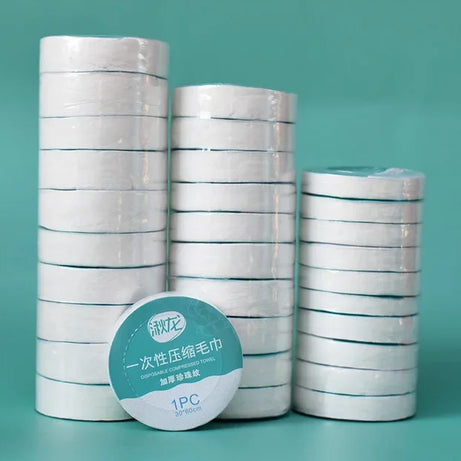 10PCS Set Compressed Towel Travel Quick-Drying Towel Trip Disposable Hotel Washable Cloth Towel Napkin Washcloth Outdoor Travel