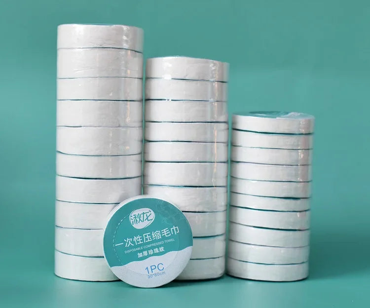 10PCS Set Compressed Towel Travel Quick-Drying Towel Trip Disposable Hotel Washable Cloth Towel Napkin Washcloth Outdoor Travel